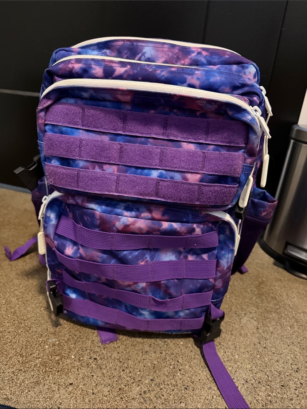 Wolfpack Purple Tie-Dye Tactical Backpack